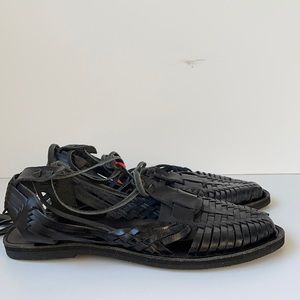 Chamula 'Sayulita' Handmade Leather Lace up Sandal